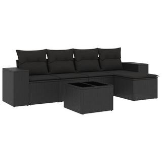 VidaXL set divano da giardino Polirattan  