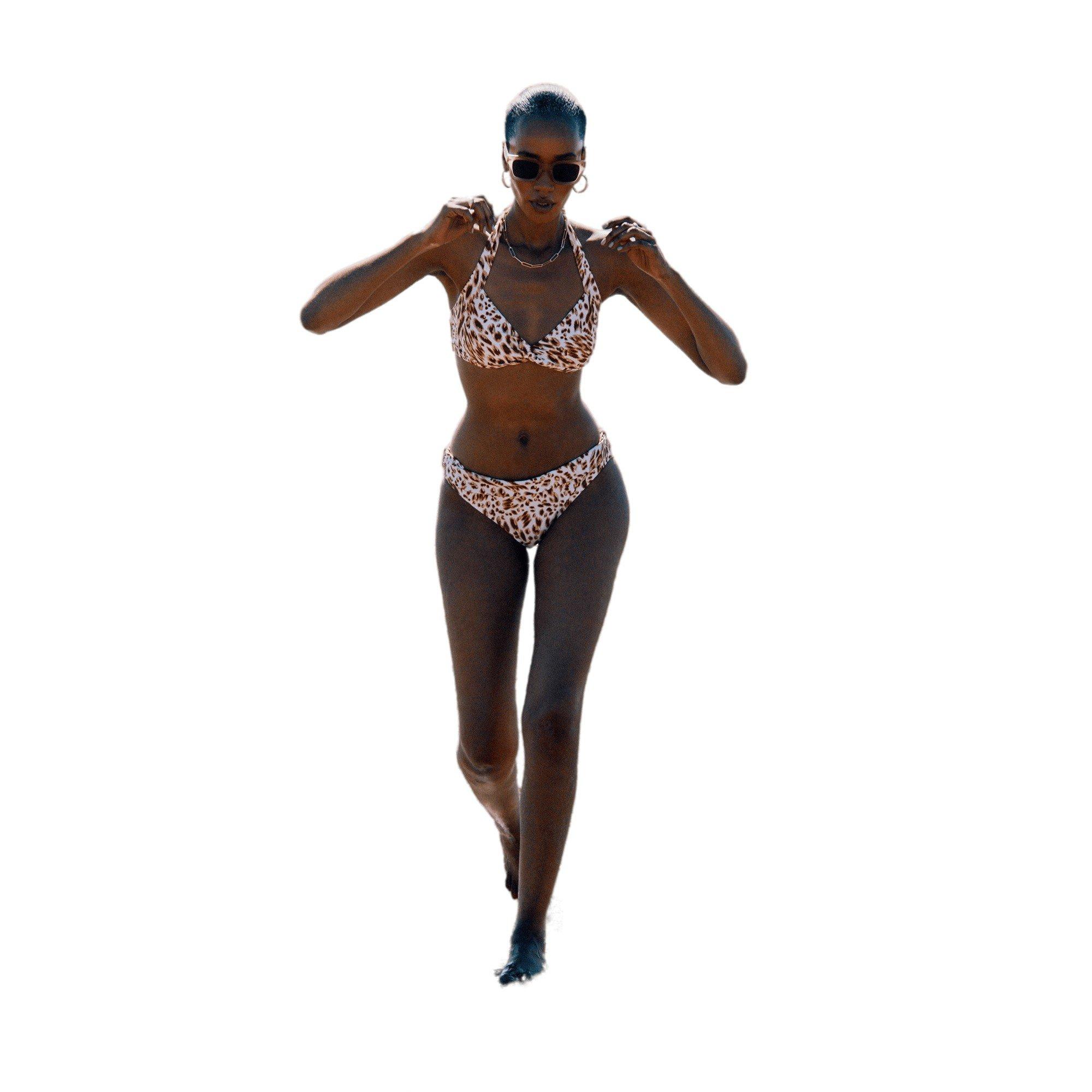 Image of Bikini Oberteil Gedreht Unisex Braun 36