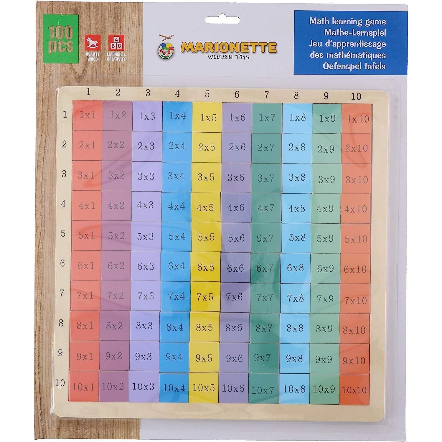 Gameloot  Gioco di matematica colorato in legno 