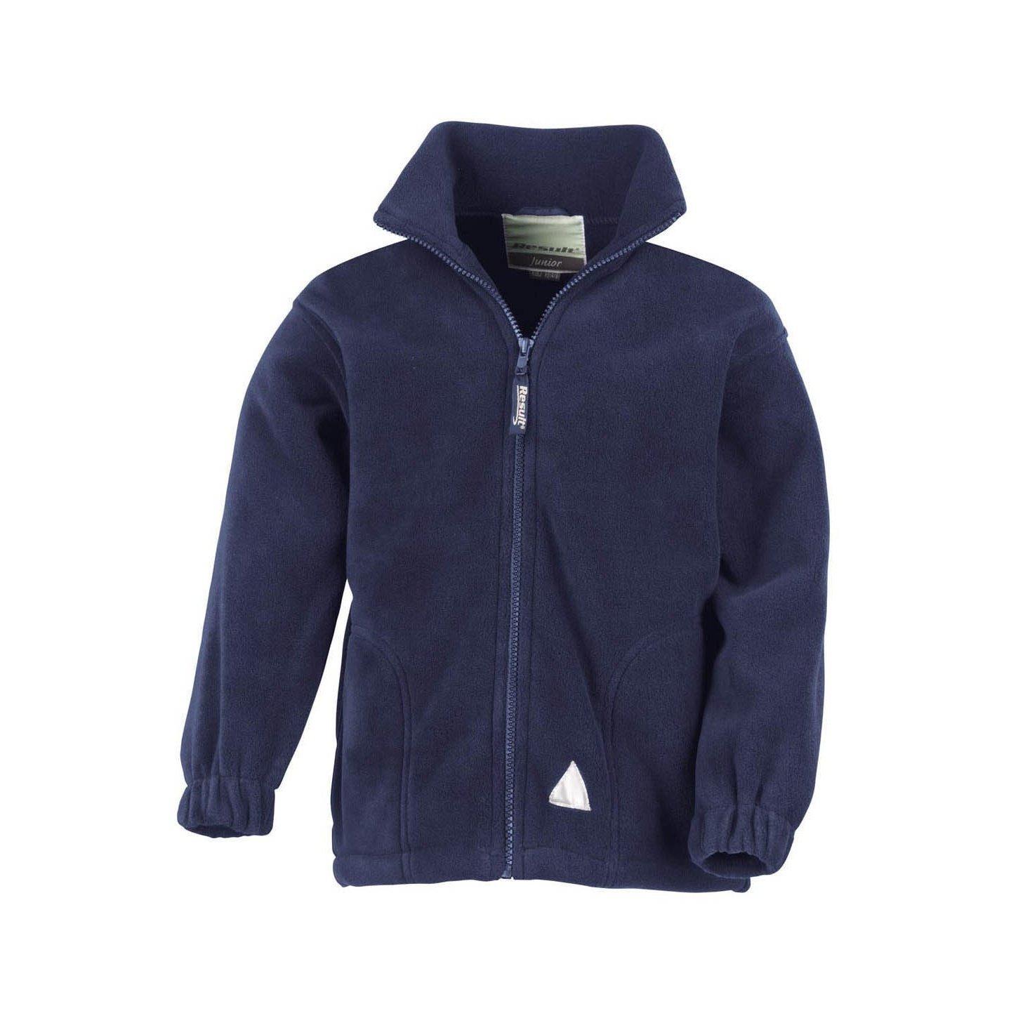 Image of Active Fleecejacke Mit Reißverschluss Unisex Marine 8-10A