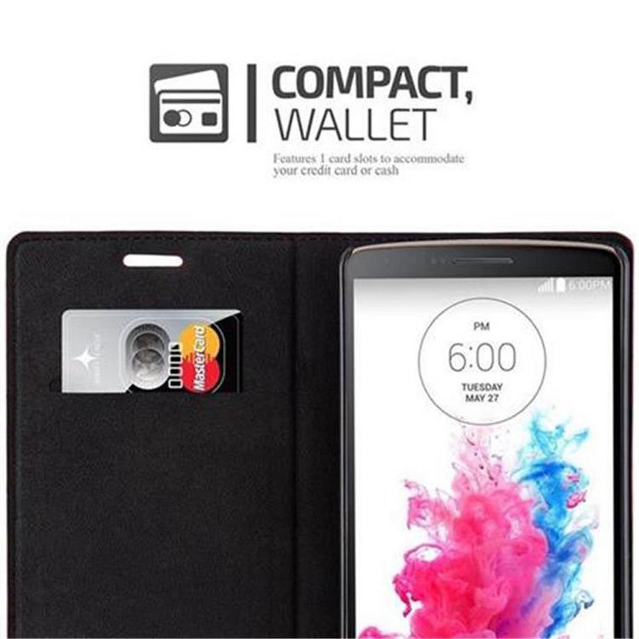 Cadorabo  Housse compatible avec LG G3 - Coque de protection avec fermeture magnétique, fonction de support et compartiment pour carte 