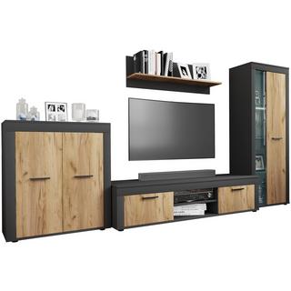 VCM 4 pcs. TV Lowboard armoire de télévision mur d'armoire salon annexe mur Usilo XL  