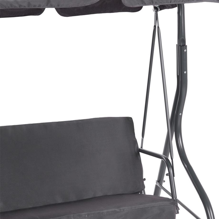 Beliani Hollywoodschaukel aus Textil  CHAPLIN  