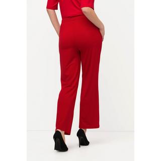 Ulla Popken  Pantaloni a 7/8 in jersey con taglio della gamba aderente e svasato e cintura elastica 