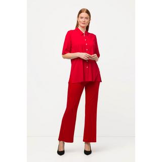 Ulla Popken  Pantaloni a 7/8 in jersey con taglio della gamba aderente e svasato e cintura elastica 