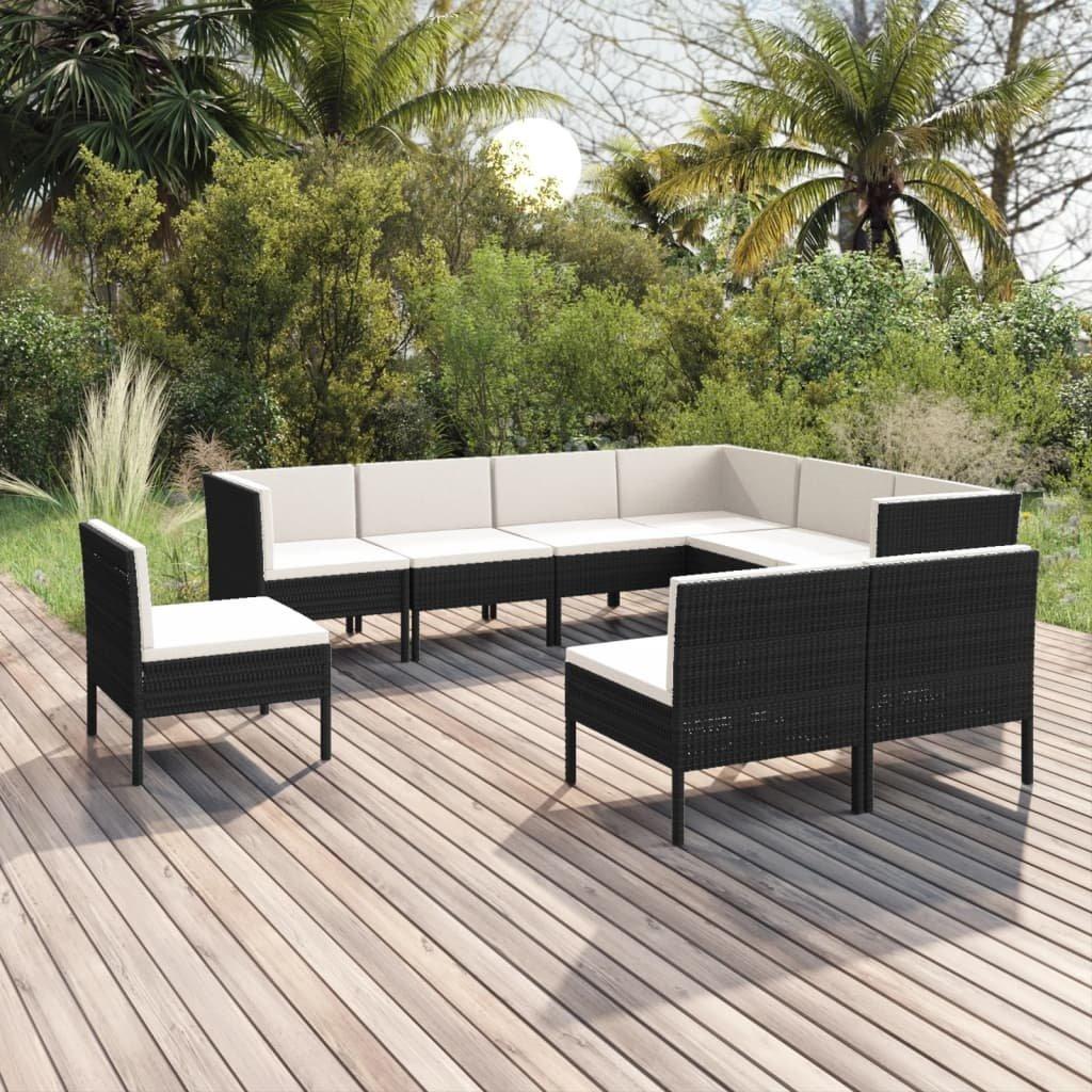 VidaXL Garten-sofagarnitur poly-rattan  