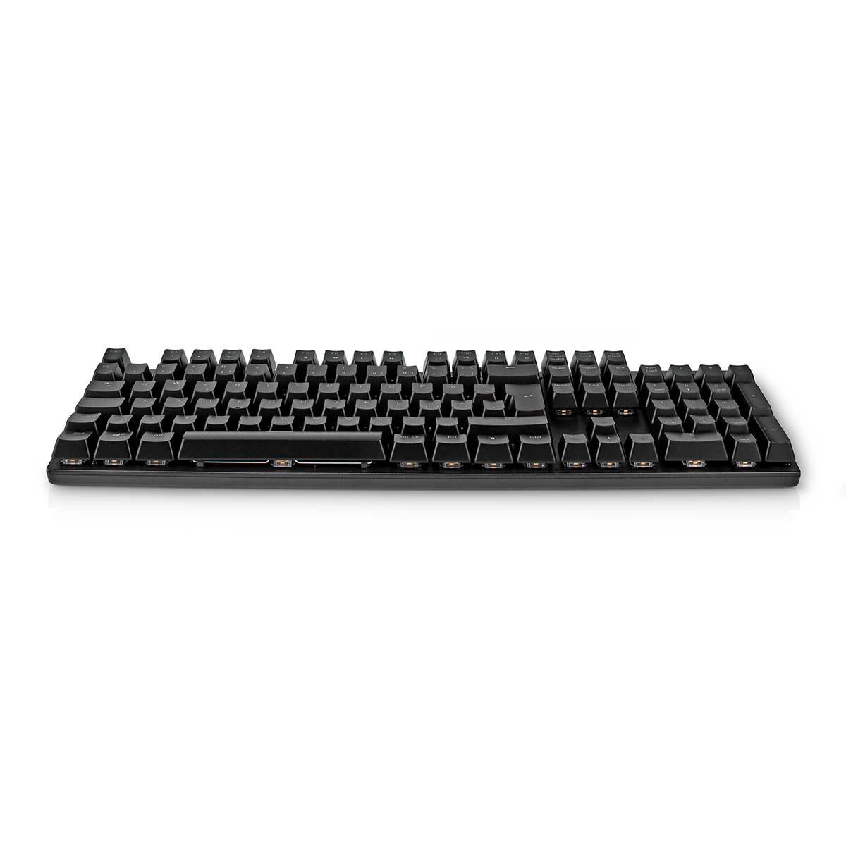 Nedis  Clavier de jeu filaire | USB Type-A | Touches mécaniques | LED | QWERTY | ND Layout | Alimentation USB | Longueur du câble d'alimentation : 1.50 m | Gaming 