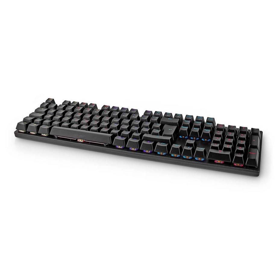 Nedis  Verkabelte Gaming-Tastatur | USB Typ-A | Mechanische Tasten | LED | QWERTY | ND-Layout | USB-Stromversorgung | Länge des Stromkabels: 1,50 m | Gaming 