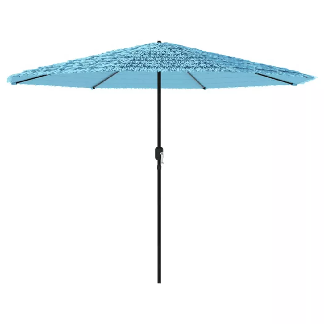 vidaXL Sonnenschirm mit Stahlmast Blau 324x324x247 cm