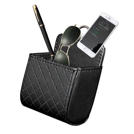 eStore Petit sac de rangement pour grille d'aération de voiture - Noir  