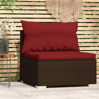 VidaXL Garten-mittelsofa poly-rattan  