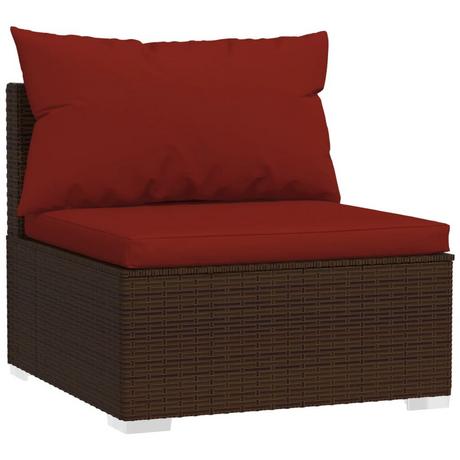 VidaXL Garten-mittelsofa poly-rattan  