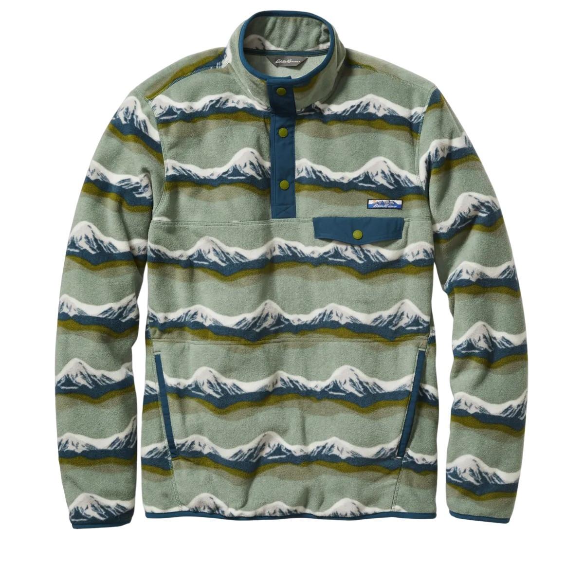 Image of Chutes Snap Mock Fleeceoberteil Unisex Grau XXL