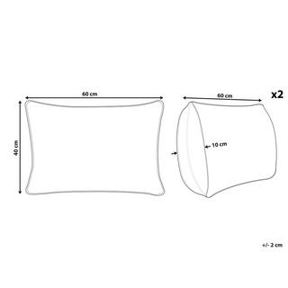 Beliani Dekokissen aus Baumwolle Boho CRATAEGUS  
