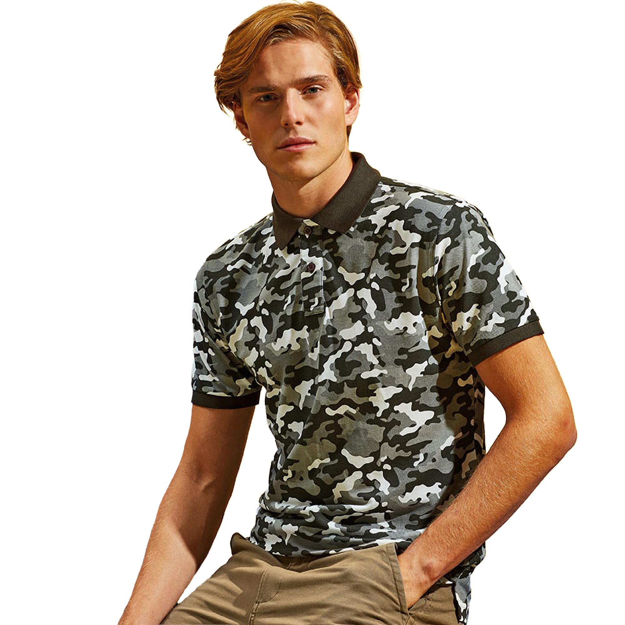 Asquith & Fox  Camo Poloshirt 