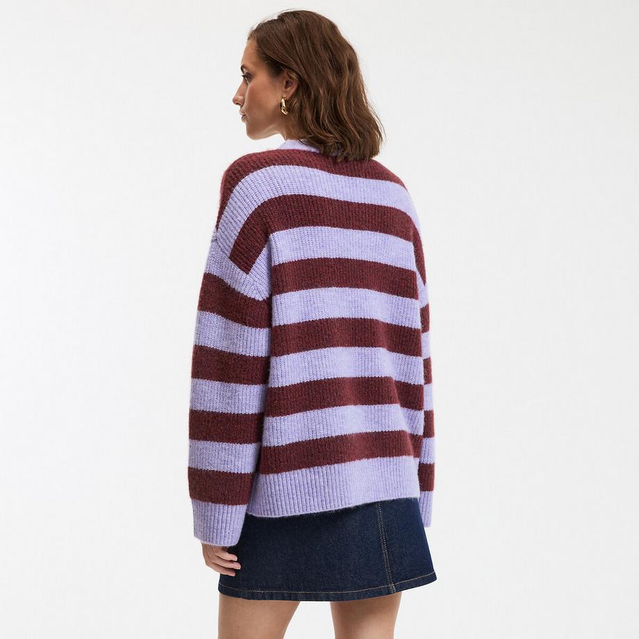 La Redoute Collections Gestreifter Rundhals-Pullover  