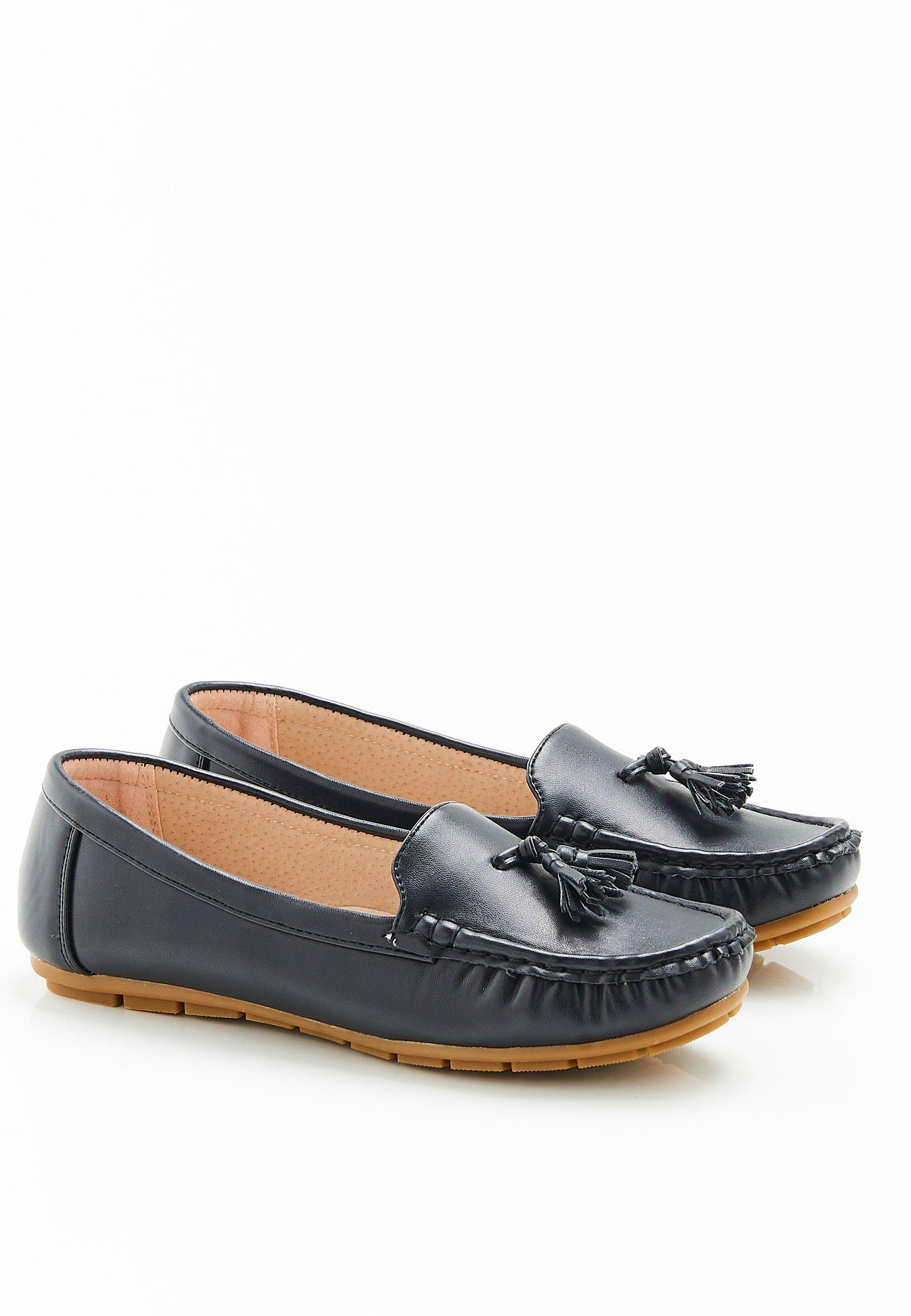 Image of Bedruckter Mokassin. Damen Schwarz 38