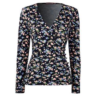 Joe Browns Jersey Wickelshirt mit Blumenmuster und Schalkragen  