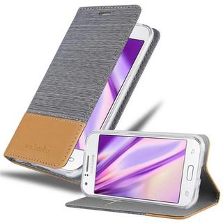 Cadorabo  Hülle für Samsung Galaxy J1 2015 Magnetverschluss, Kartenfach 