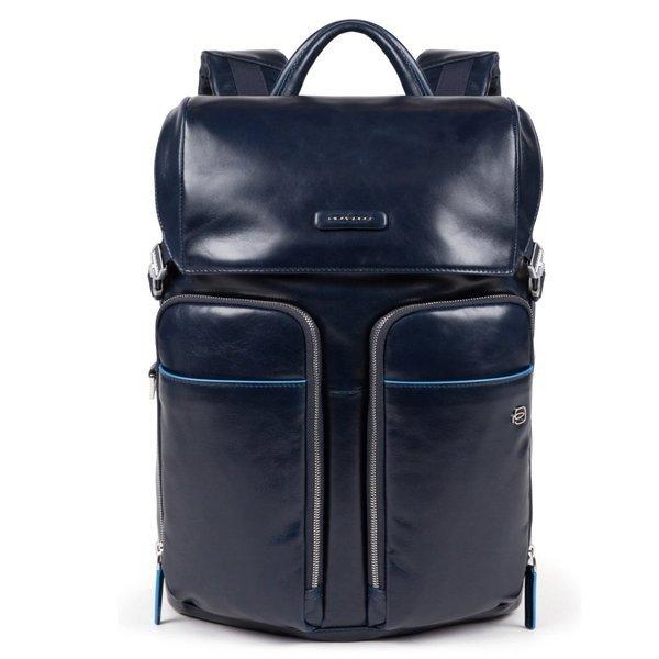 Piquadro B2 Revamp - Sac à dos pour ordinateur portable Fast Check Bleu  