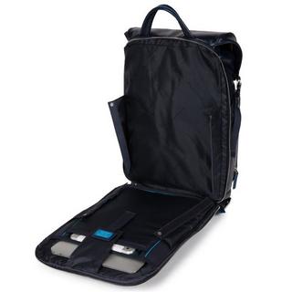 Piquadro B2 Revamp - Sac à dos pour ordinateur portable Fast Check Bleu  