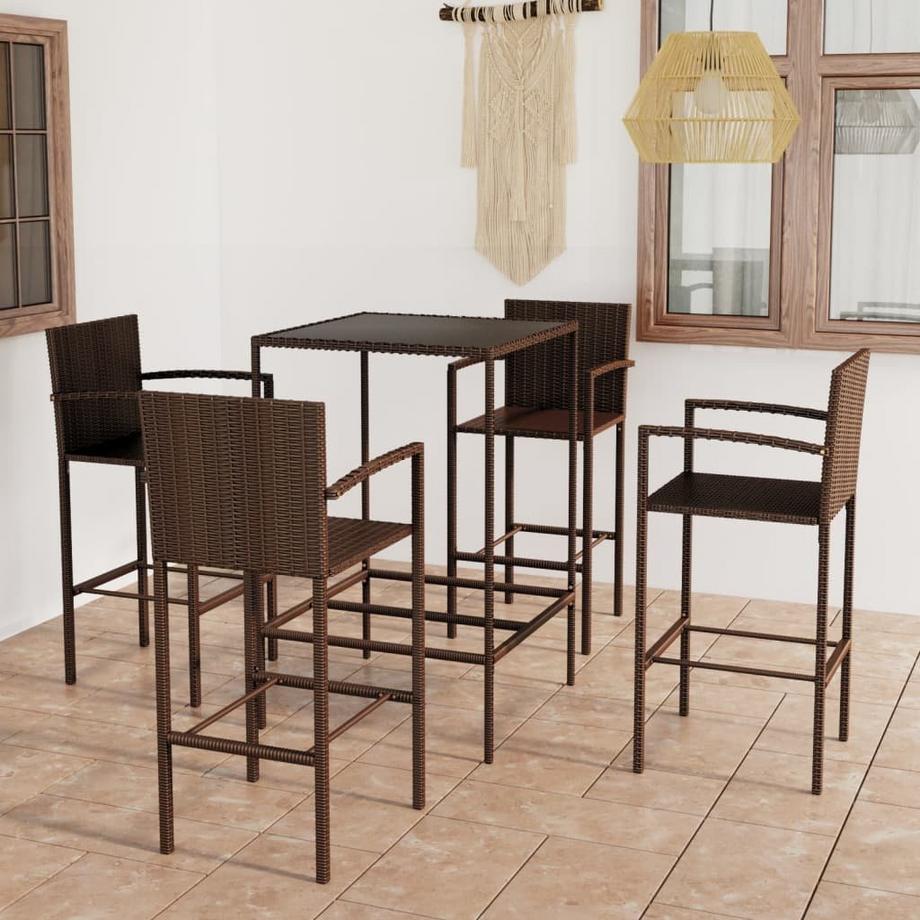 VidaXL Bar-set poly-rattan  