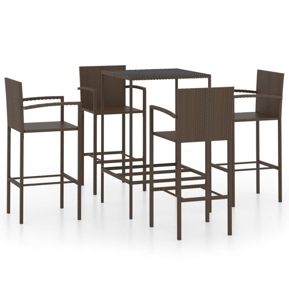VidaXL Bar-set poly-rattan  