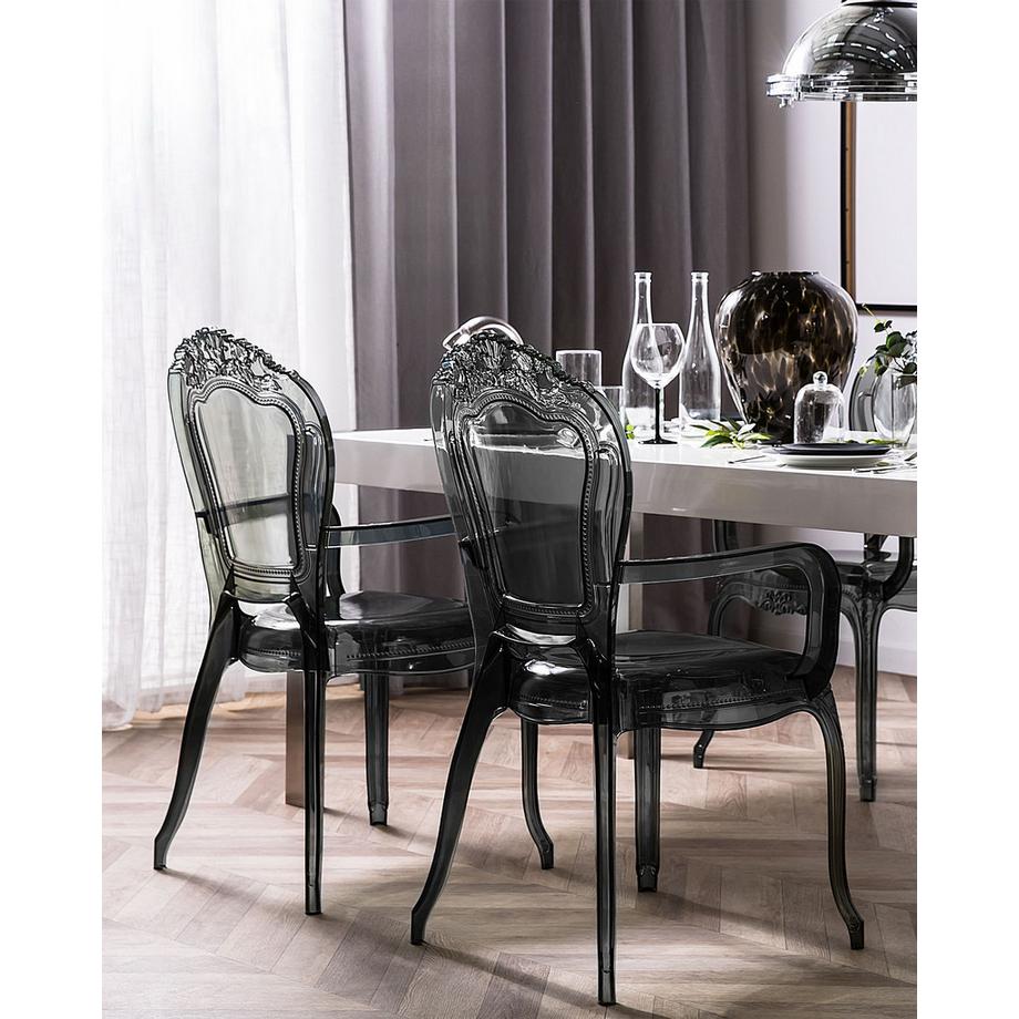 Beliani Set di 2 sedie da pranzo en Policarbonato Glamour VERMONT  