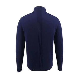 Bellemere New York  Pull à demi-zip en laine mérinos pour hommes 