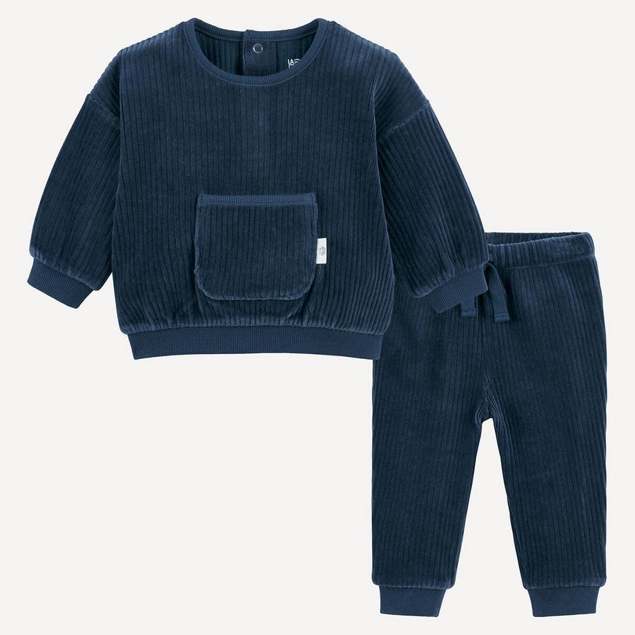 La Redoute Collections  Zweiteiliges Set aus Sweatshirt und Jogginghose aus Samt 