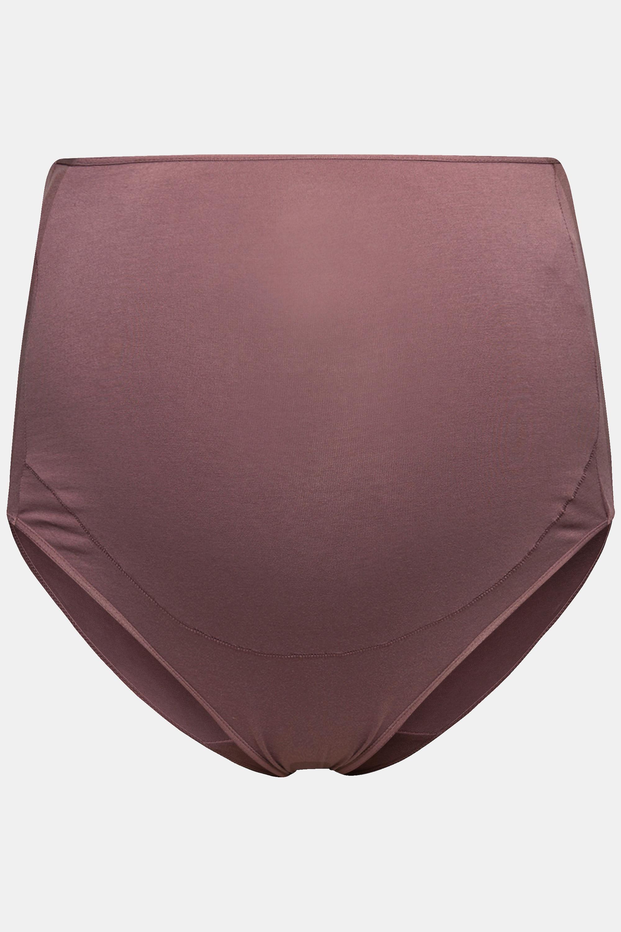 Ulla Popken  Slip a vita alta Bellieva in cotone biologico GOTS con inserto sulla pancia 