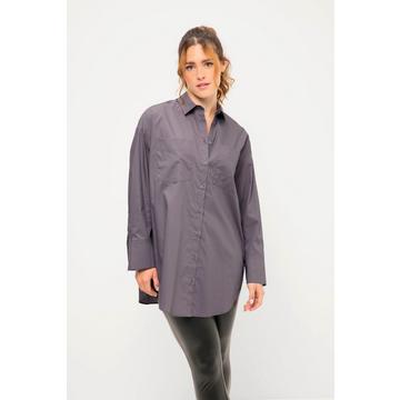 Camicia dal taglio oversize con collo da camicia e maniche lunghe