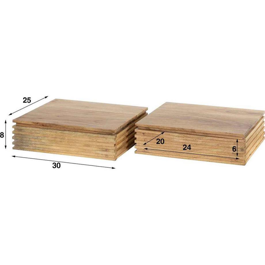 mutoni Comodino Layer 30 (set di 2)  