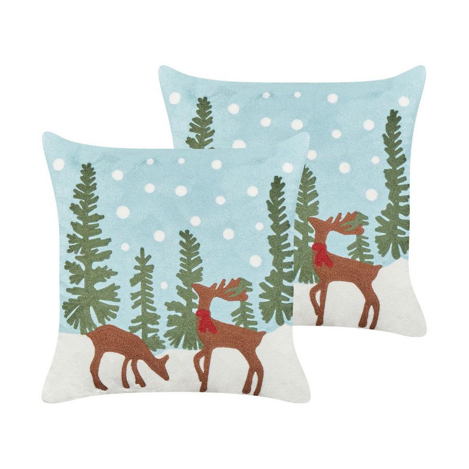 Dekokissen 2er Set aus Baumwolle  PEPPERMINT