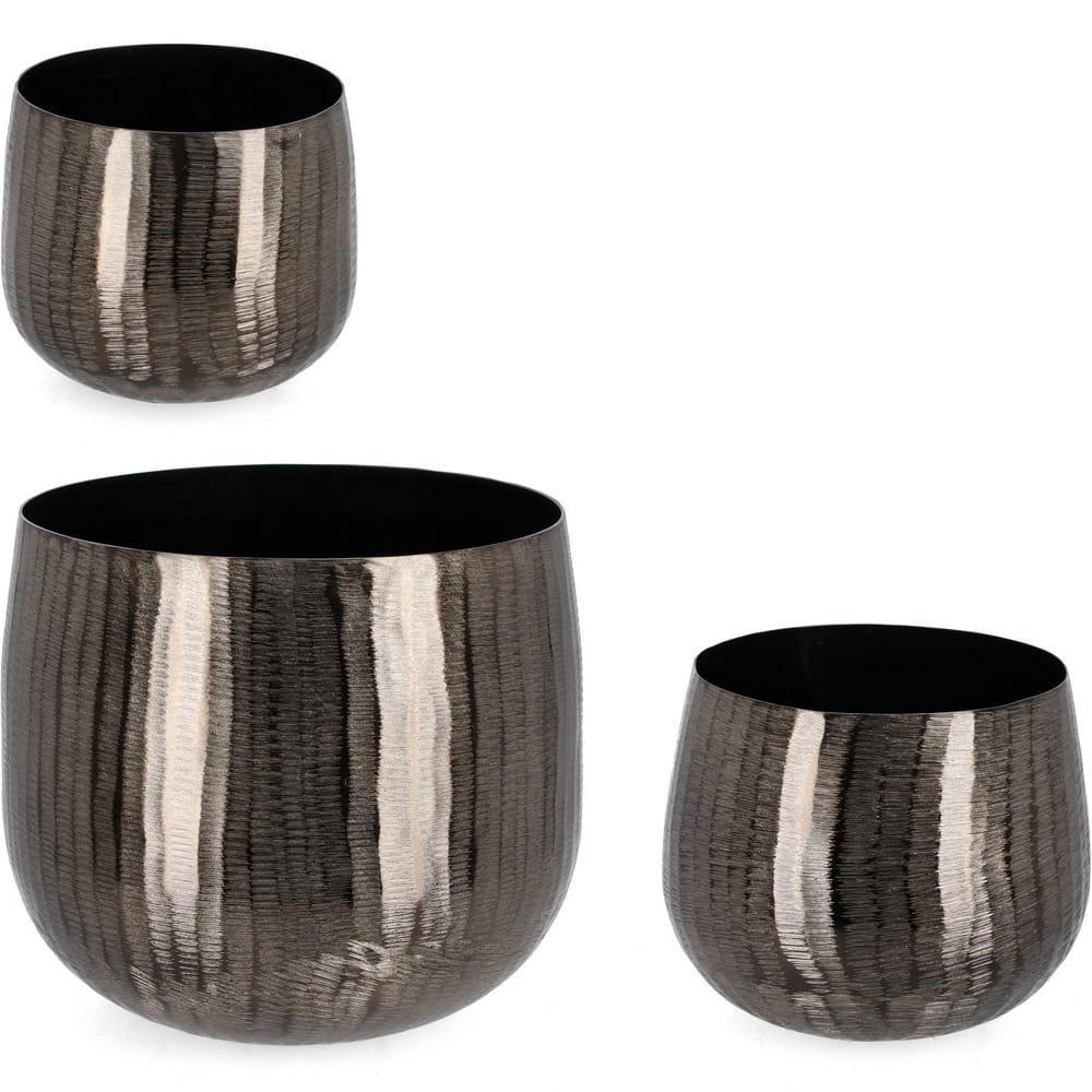 Image of Übertopf Chisel Anthrazit (3er-Set) Übertopf Chisel Anthrazit (3er-Set)