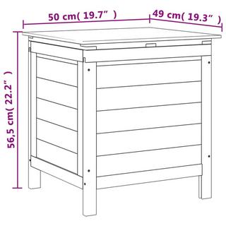 VidaXL Gartentruhe holzwerkstoff  