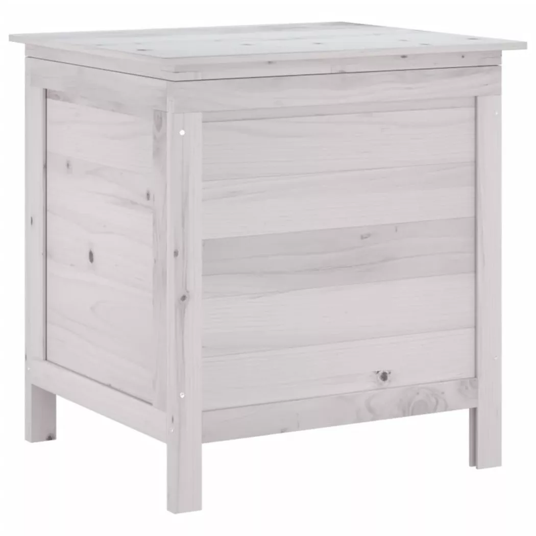 Salon de jardin Vidaxl bois massif blanc