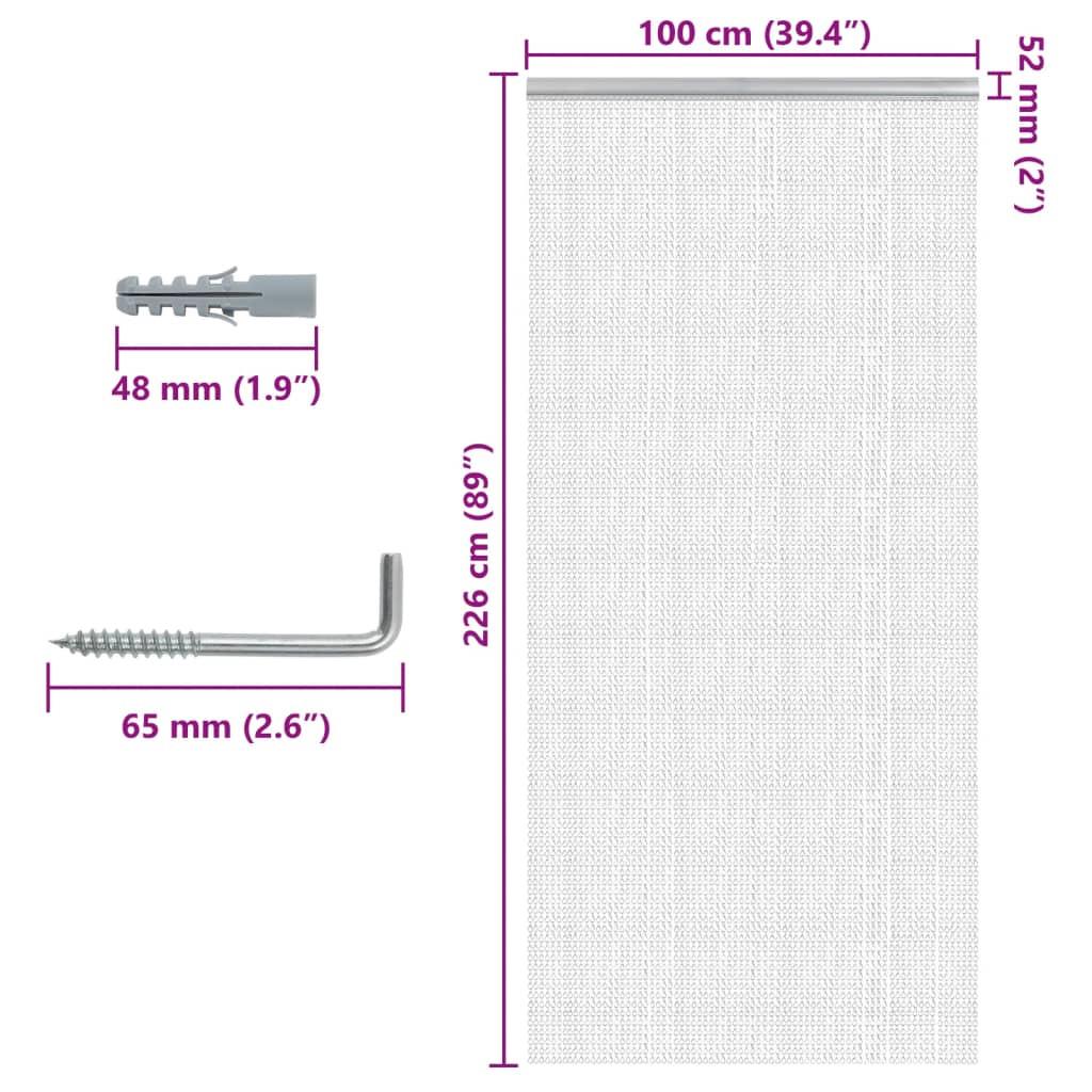 VidaXL  Kettenvorhang aluminium 