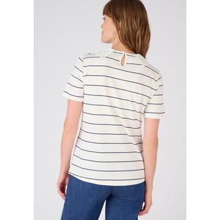 Damart  Tee-shirt col broderie anglaise. 