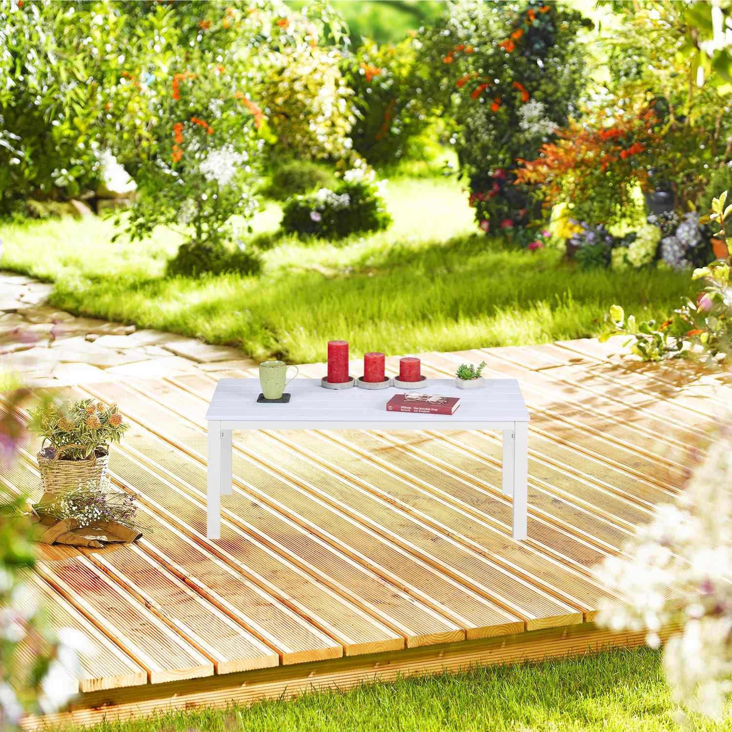 B2X Table de jardin rectangulaire  