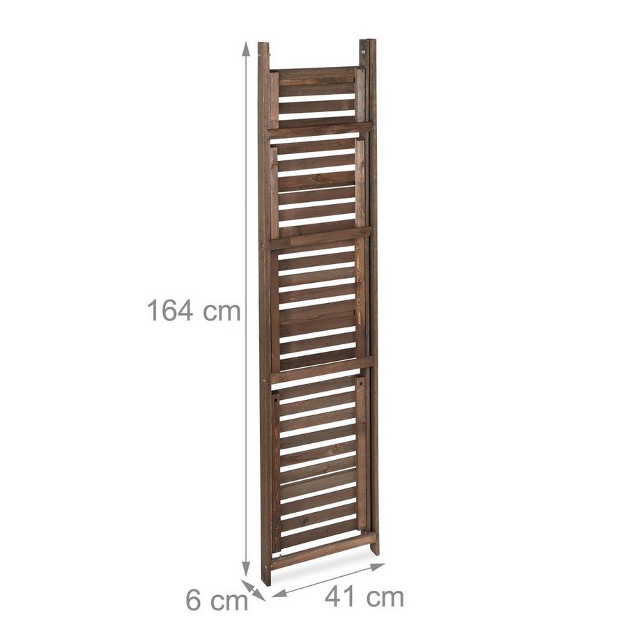 B2X Scale di fiori in legno marrone scuro  