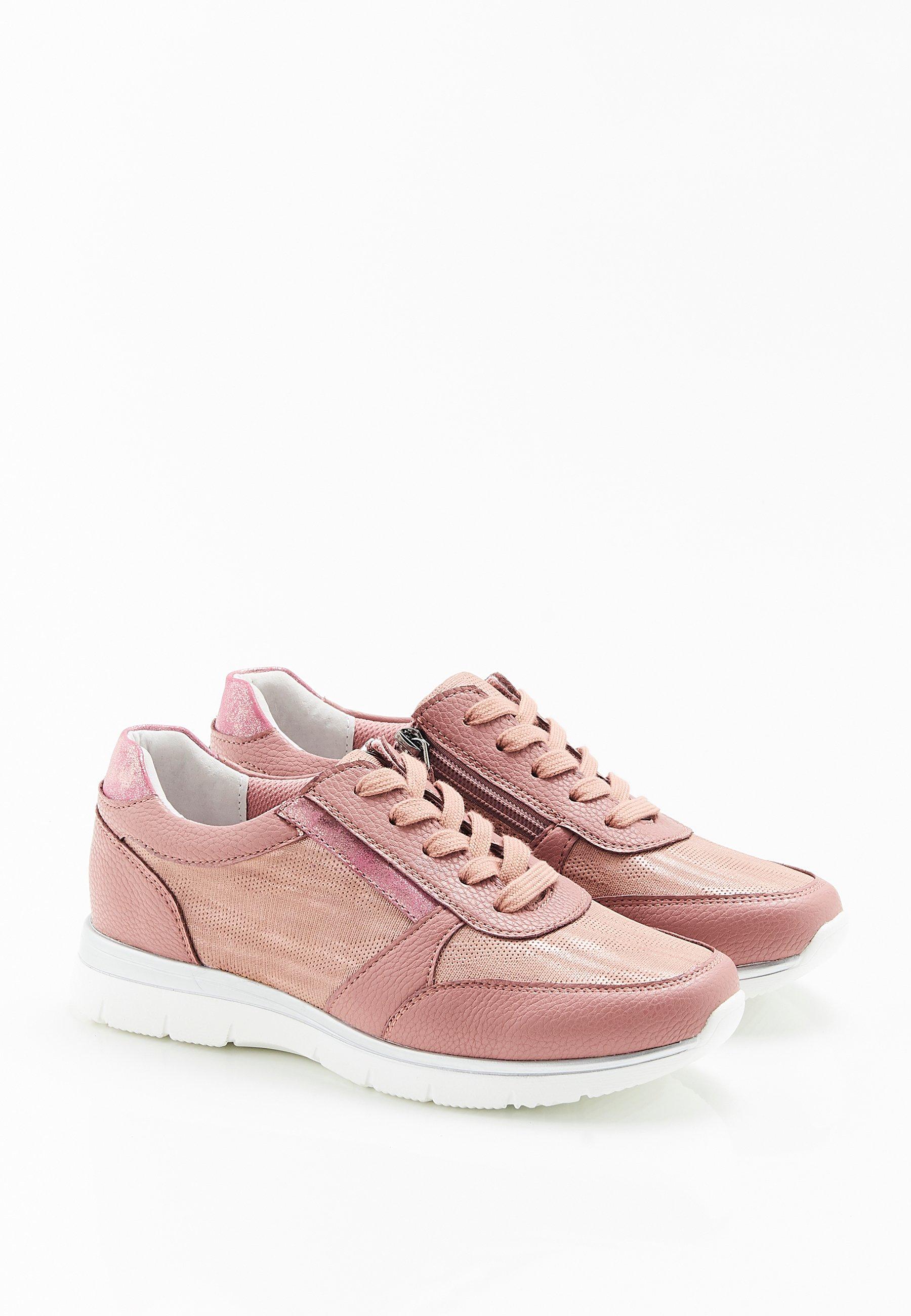 Image of Sneakers Mit Schillerndem, Texturiertem Obermaterial. Unisex Rosa 39