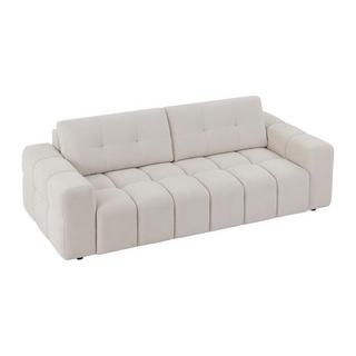 Vente-unique Sofa 3-Sitzer - Strukturstoff - Beige - SOPELANA  