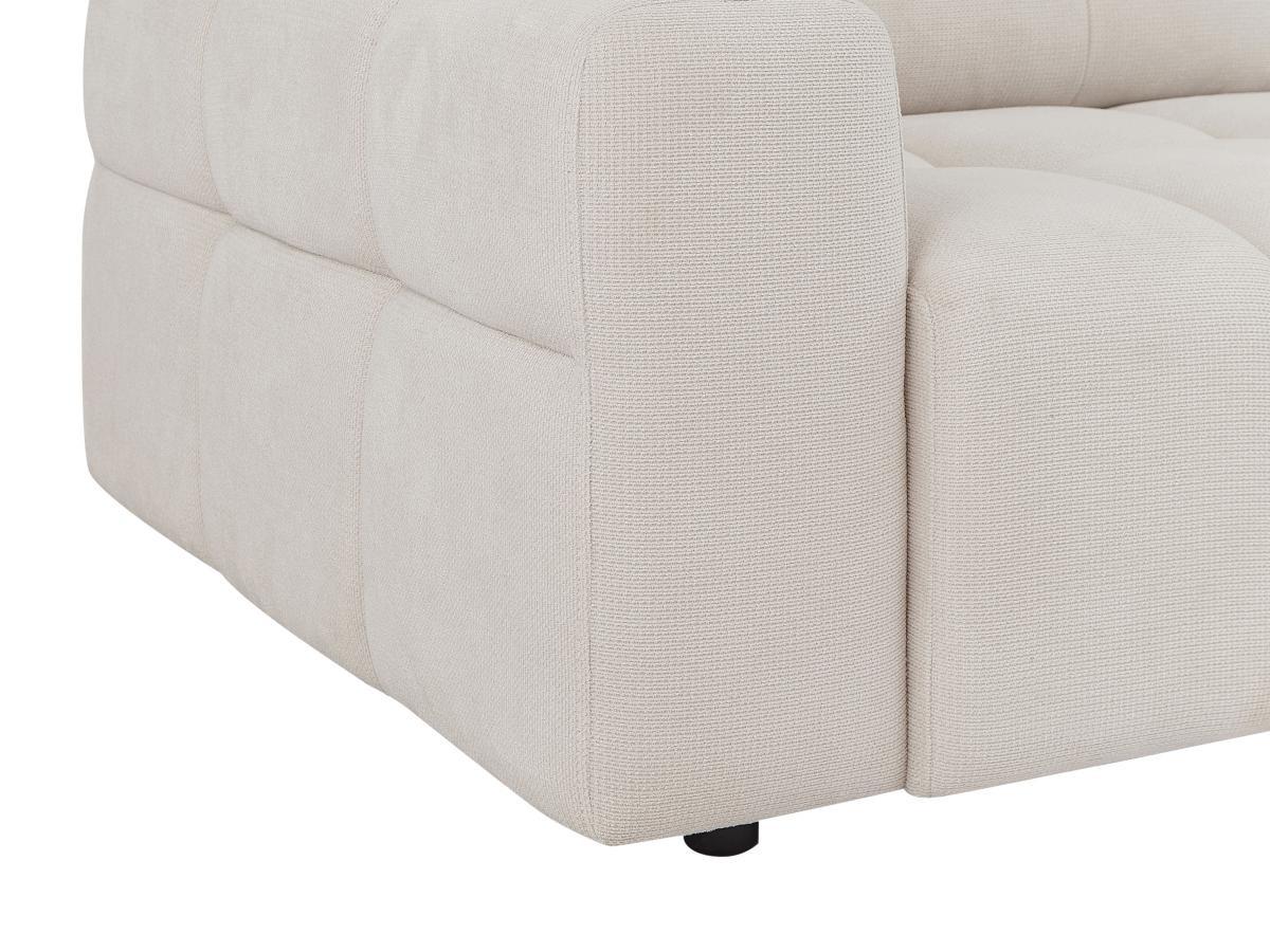 Vente-unique Sofa 3-Sitzer - Strukturstoff - Beige - SOPELANA  