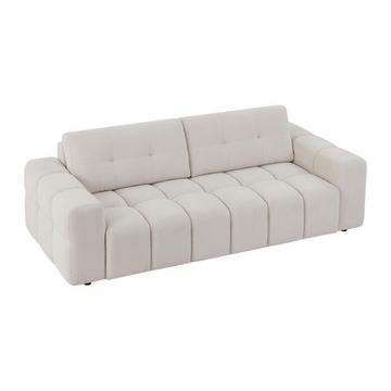 Sofa 3-Sitzer - Strukturstoff - Beige - SOPELANA