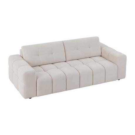 Vente-unique Sofa 3-Sitzer - Strukturstoff - Beige - SOPELANA  