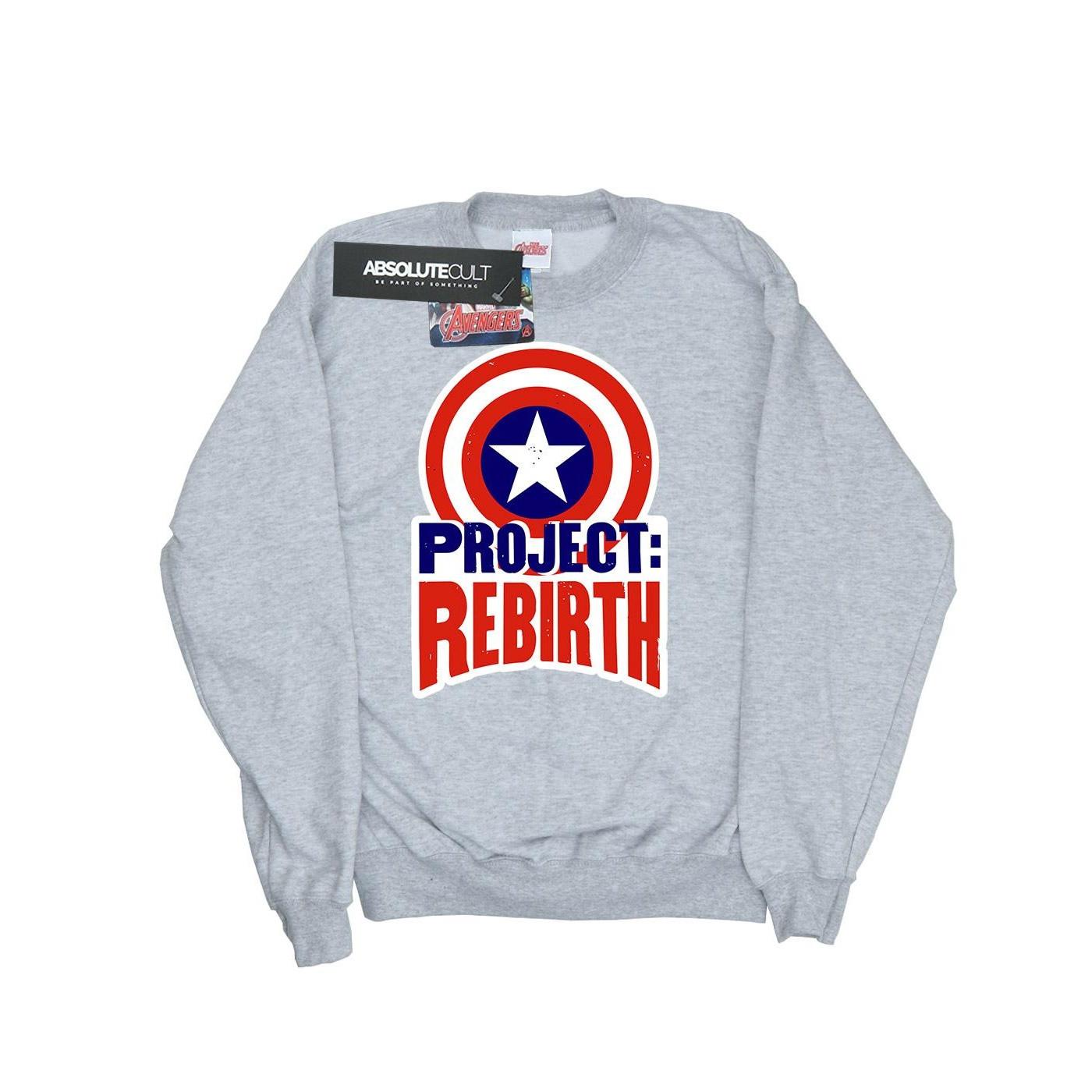 Image of Captain America Project Rebirth Sweatshirt Damen Grau XXL