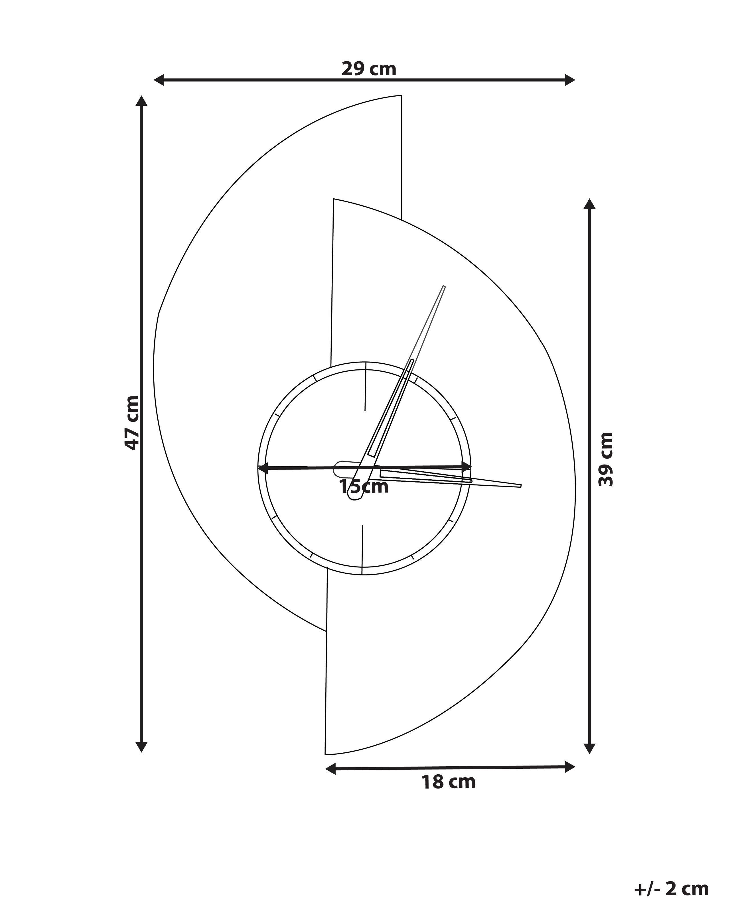 Beliani Wanduhr aus MDF-Platte Modern CHALAIS  