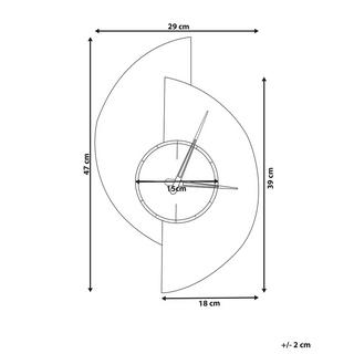 Beliani Wanduhr aus MDF-Platte Modern CHALAIS  