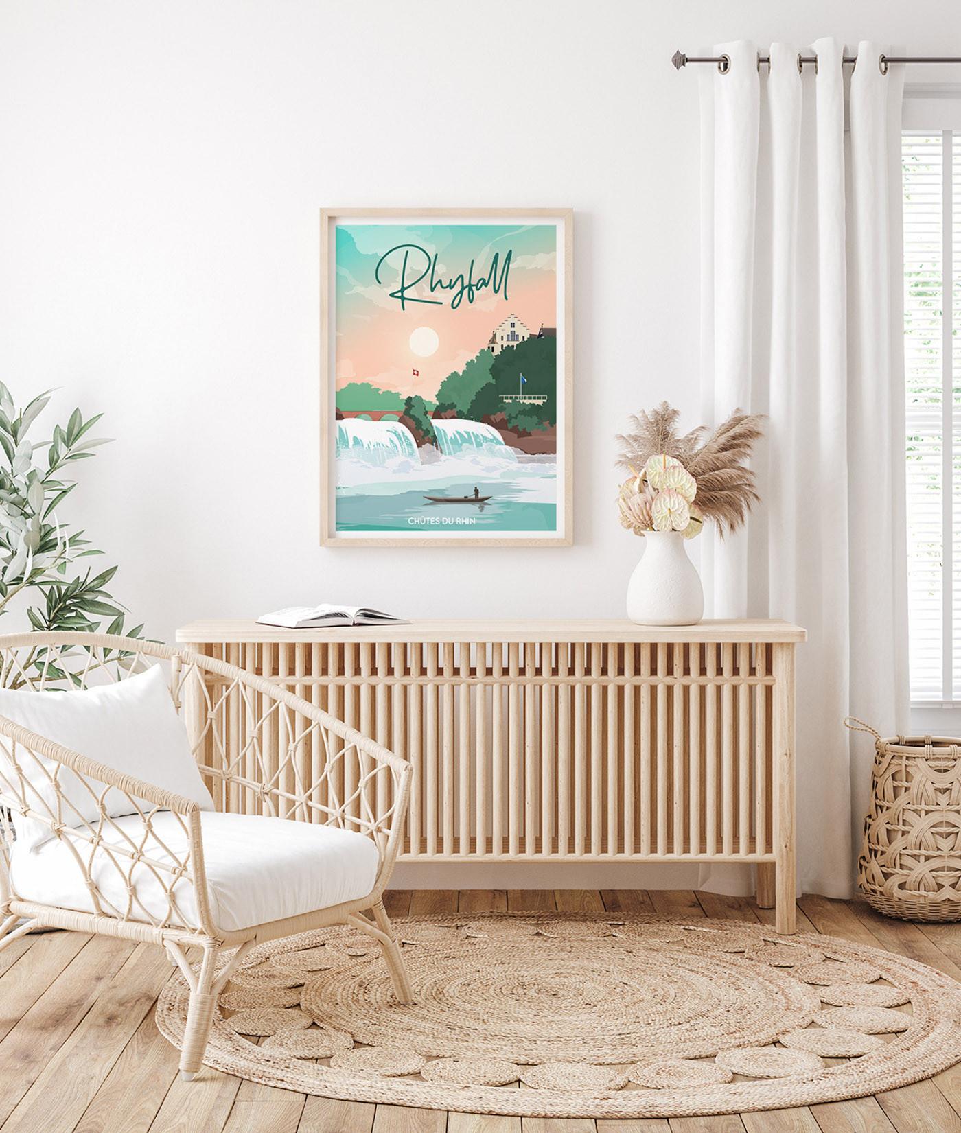 La-Jonx Rhyfall - Chutes du Rhin - Poster  